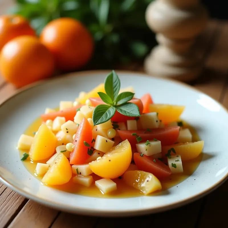 Ensalada Marroquí de Naranjas y Aceitunas con Canela: Receta Refrescante y Dulce-Salada