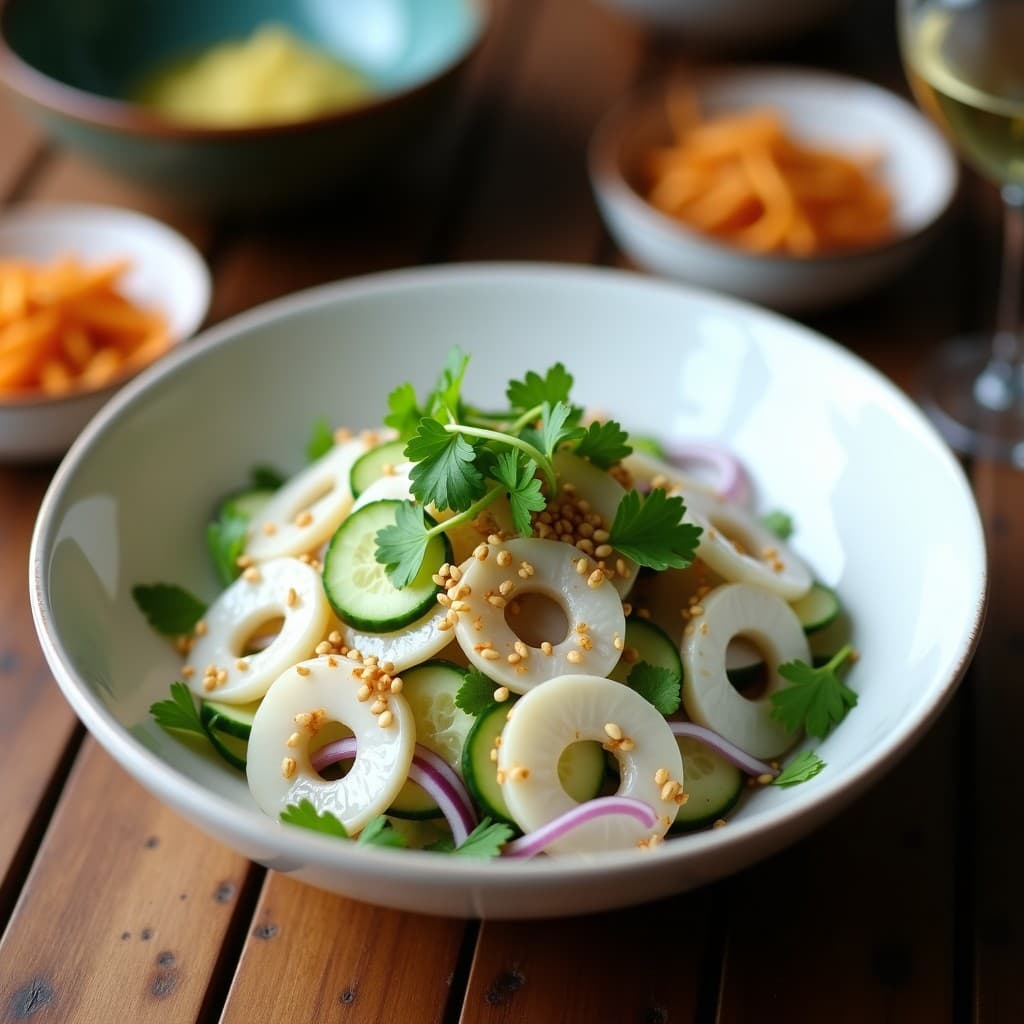 Ensalada de Medusas con Pepino y Sésamo: Receta Coreana Crujiente y Desintoxicante