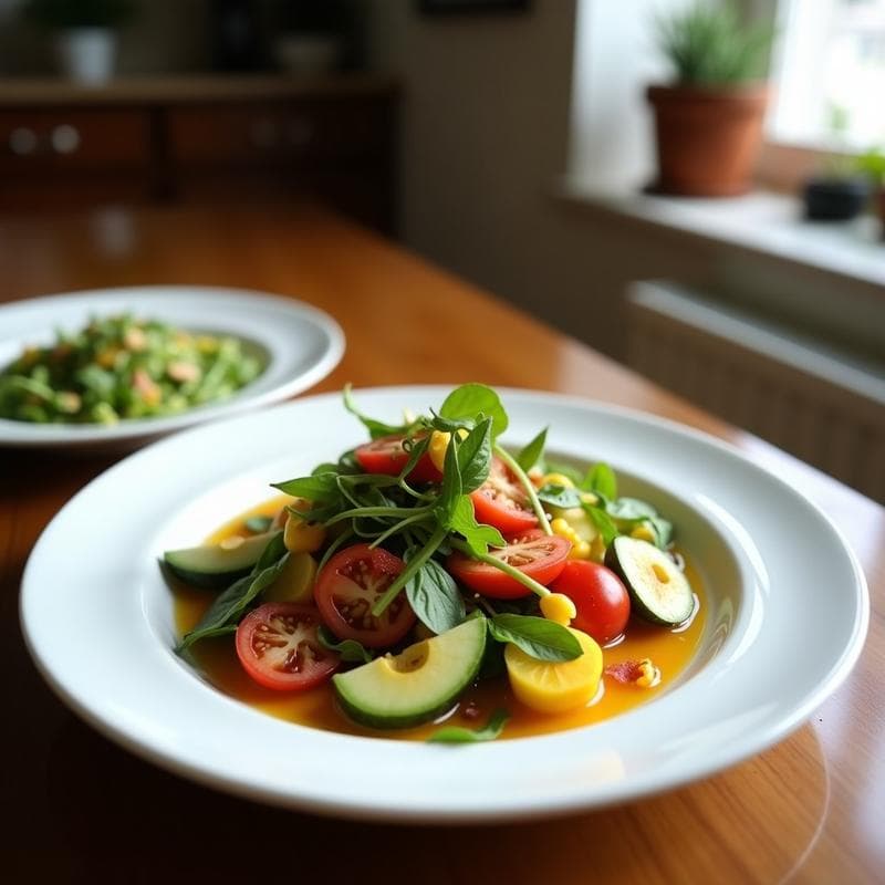 Ensalada de Microvegetales con Vinagreta de Vinagre de Manzana y Aceite de CBD: Receta Detox
