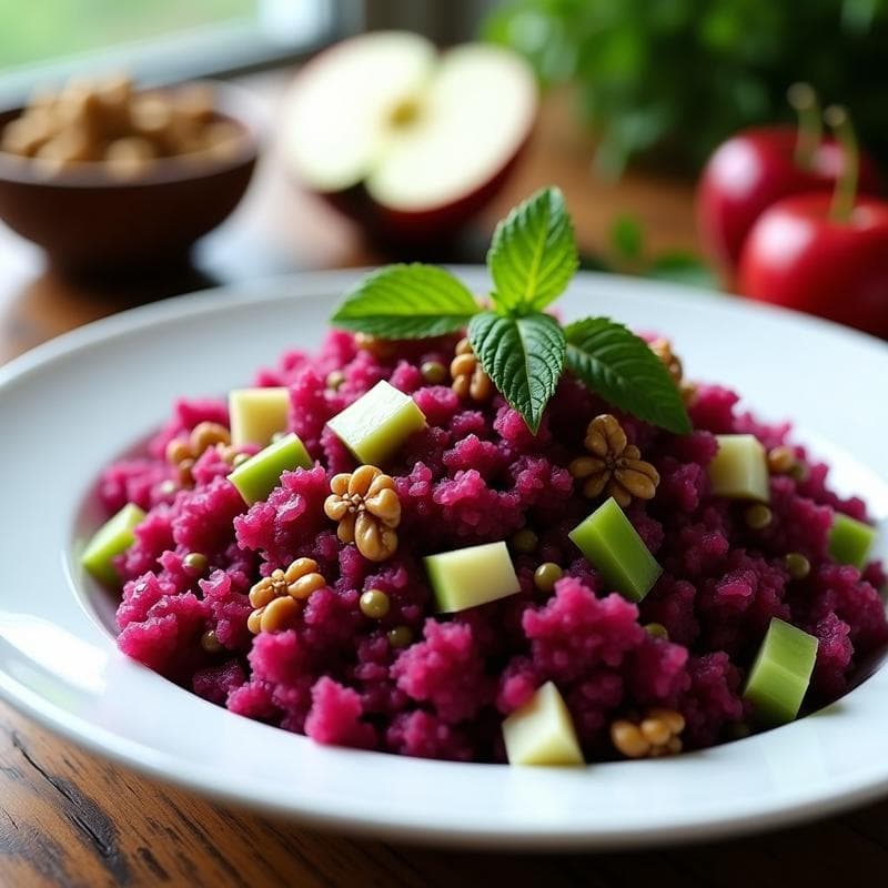 Ensalada Morada de Coliflor y Remolacha: Receta Vegana Crujiente y Detox
