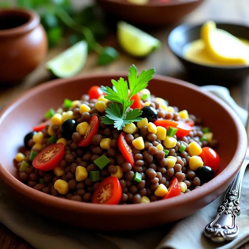 Ensalada Morada Peruana con Lentejas: Receta Tradicional con Vinagreta de Ají en 30 Minutos