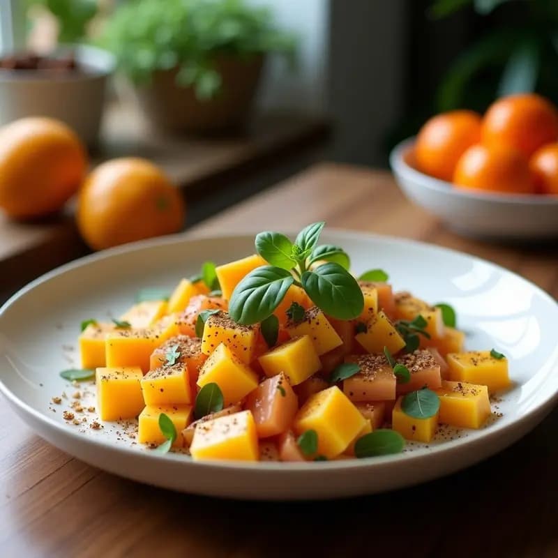 Ensalada Morada de Remolacha y Naranja con Zaatar: Receta Árabe Crujiente y Rápida