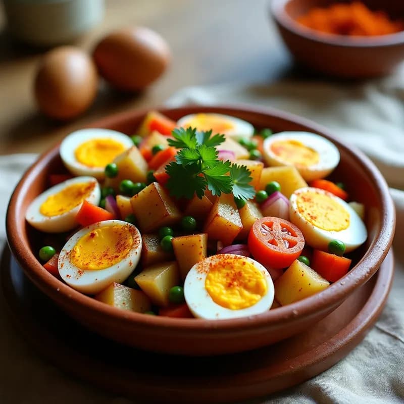 Ensalada Moruna con Atún y Huevo: Receta Árabe Tradicional en 15 Minutos