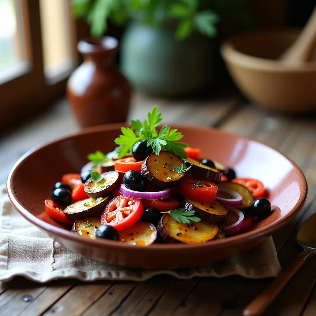Ensalada Moruna de Berenjena Ahumada: Receta en Olla Superpuesta sin Voltear y con Toque Andaluz
