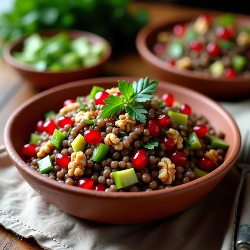 Ensalada Moruna con Granada y Nueces: Receta Express Alta en Hierro y Omega-3