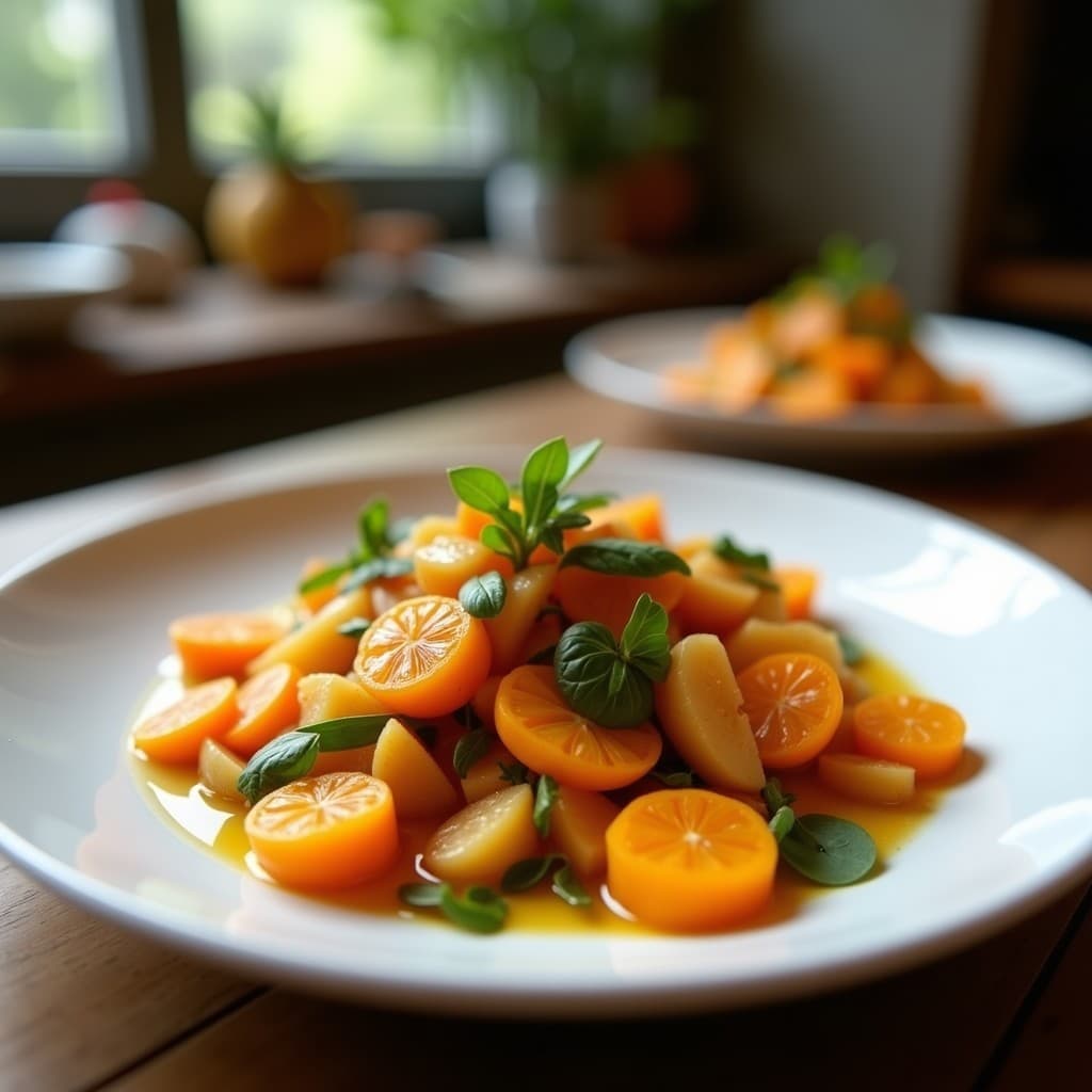 Ensalada Moruna de Naranja Sanguina y Aceitunas Negras: Receta Española Vegana y Rápida