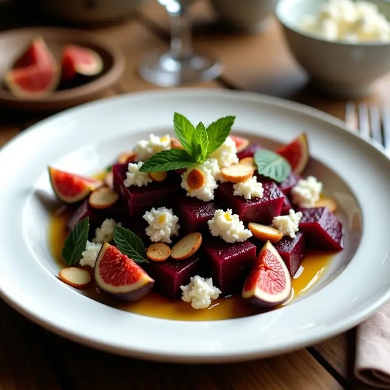 Ensalada Moruna con Remolacha y Higos: Receta Árabe Tradicional y Nutritiva
