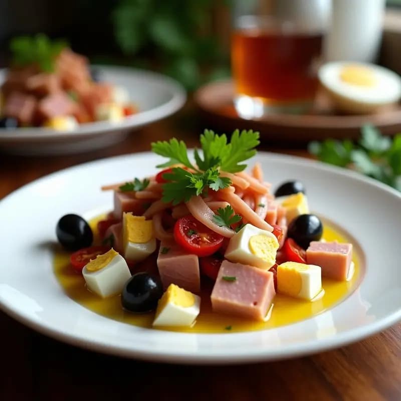 Ensalada Moruna con Ventresca y Tomate Seco: Receta Árabe de Alta Proteína en 15 Minutos