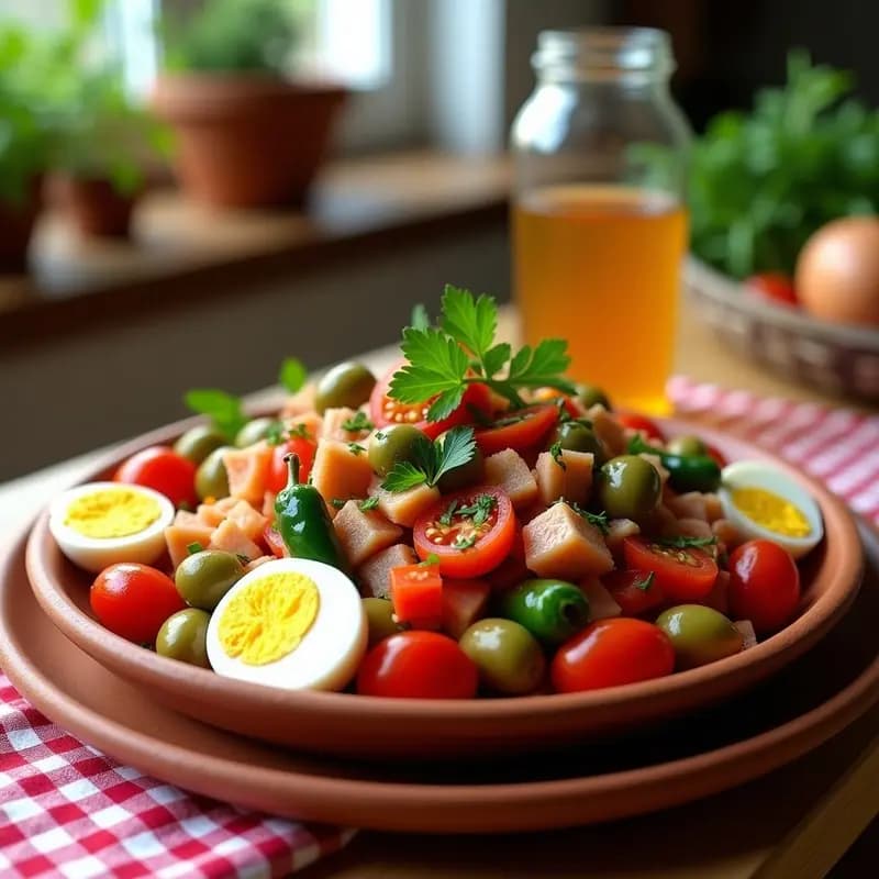 Ensaladamurciana con Atún, Huevos y Ñoras: Receta de Verano Sin Cocción