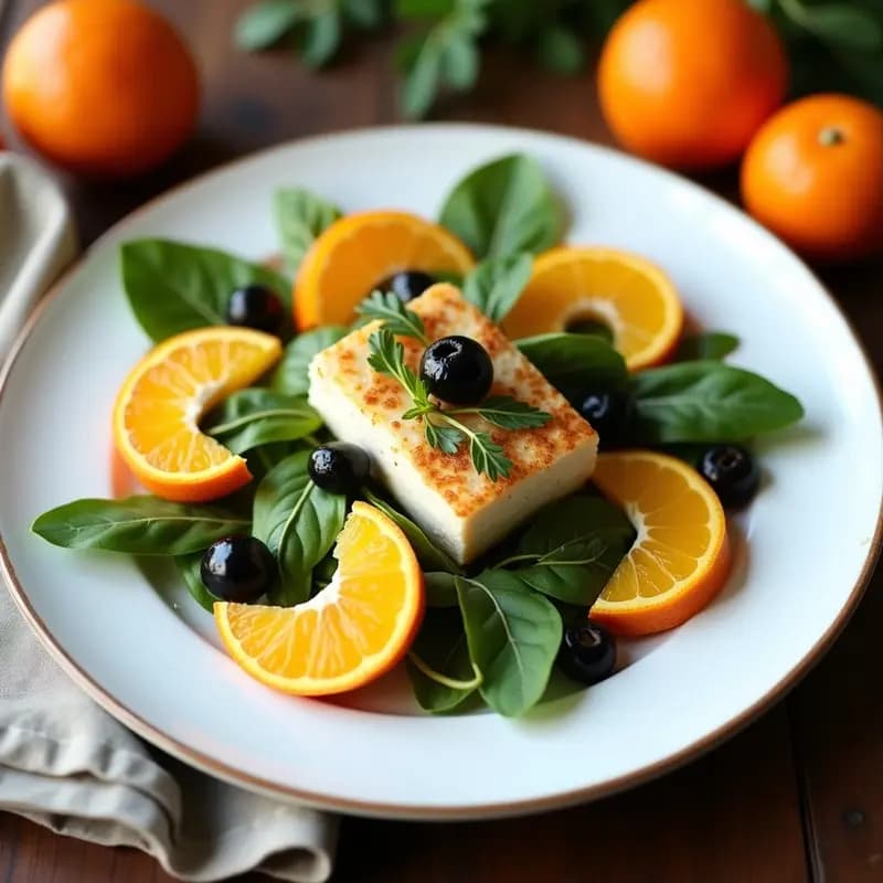 Ensalada de Naranja, Bacalao y Aceitunas: Entrante Refrescante con Toque Mediterráneo