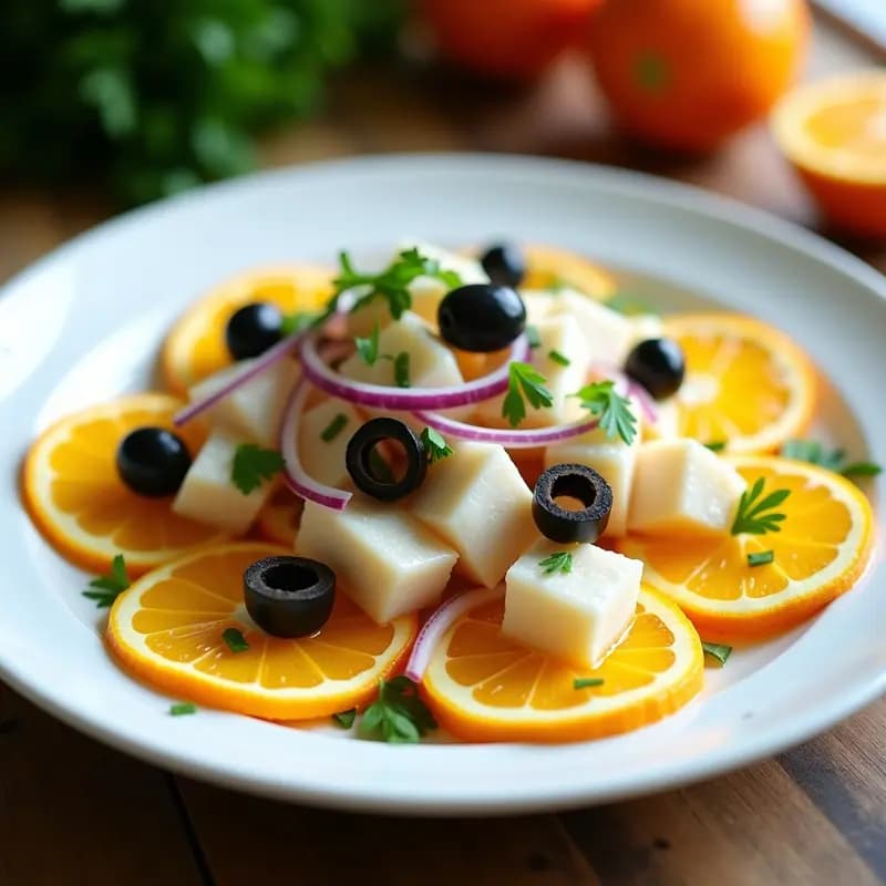 Ensalada de Naranja y Bacalao Desalado: Receta Fresca y Llenas de Vitamina C
