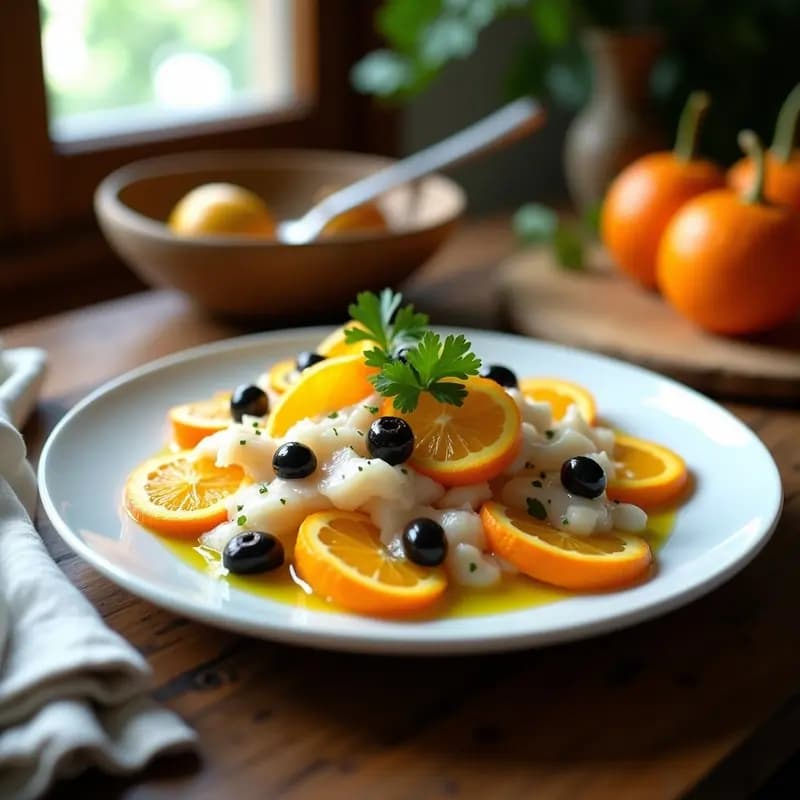 Ensalada de Naranja y Bacalao con Aceite de Oliva: Receta de Navidad Ligera y Fresca