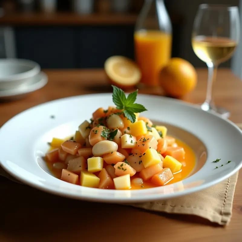 Ensalada de Naranja Sanguina y Bacalao Desmigado: Receta de Invierno con Vinagreta de Miel