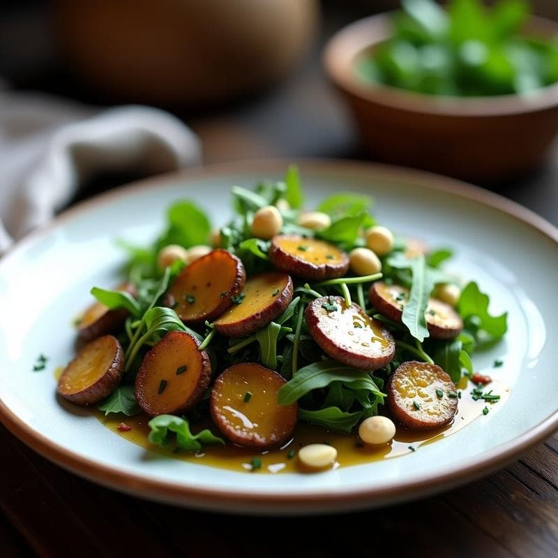 Ensalada de Ñisos con Morilla y Trufa: Receta Gourmet de Montaña en 20 Minutos