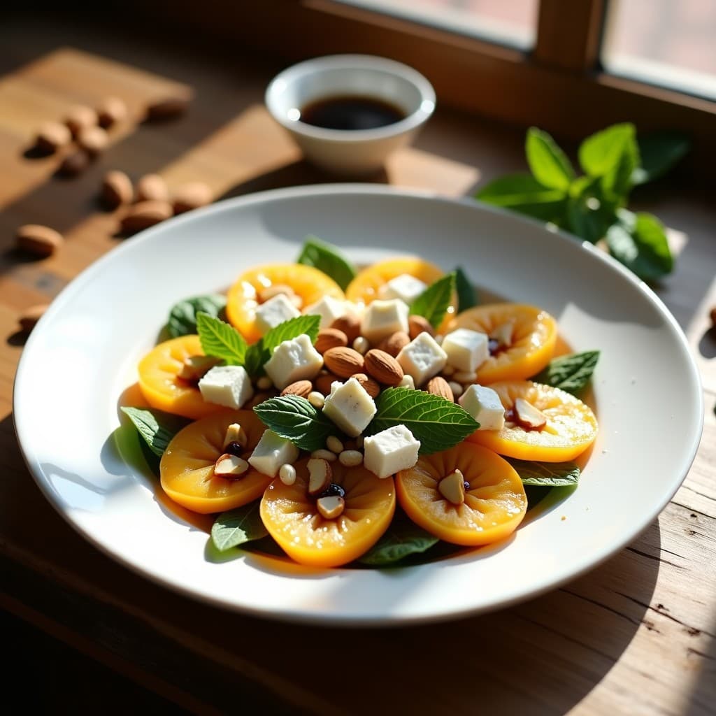 Ensalada de Níspero y Queso Fresco con Vinagreta de Vinagre de Módena: Receta Mediterránea Fresca