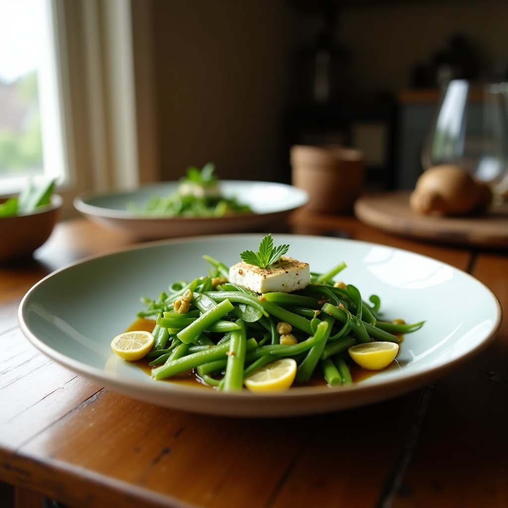 Ensalada de Nopales con Queso de Cabra y Aderezo de Aceite de Pistacho: Receta Mexicana en 10 Minutos
