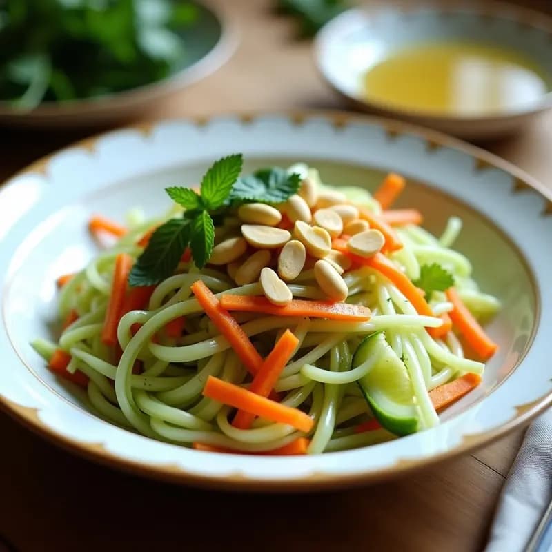 Ensalada Vietnamita de Papaya Verde y Maní: Receta Fresca y Baja en Calorías