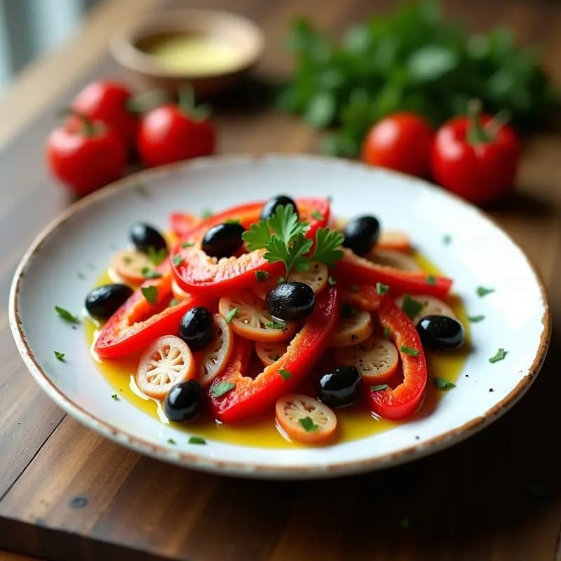 Ensalada de Pimientos Asados con Anchoas: Entrante Andaluz Lleno de Sabor
