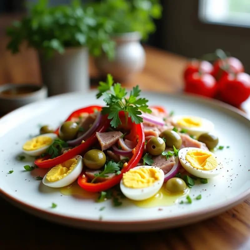 Ensalada de Pimiientos Asados con Atún y Huevo Duro: Receta Vasca Fresca y Nutritiva