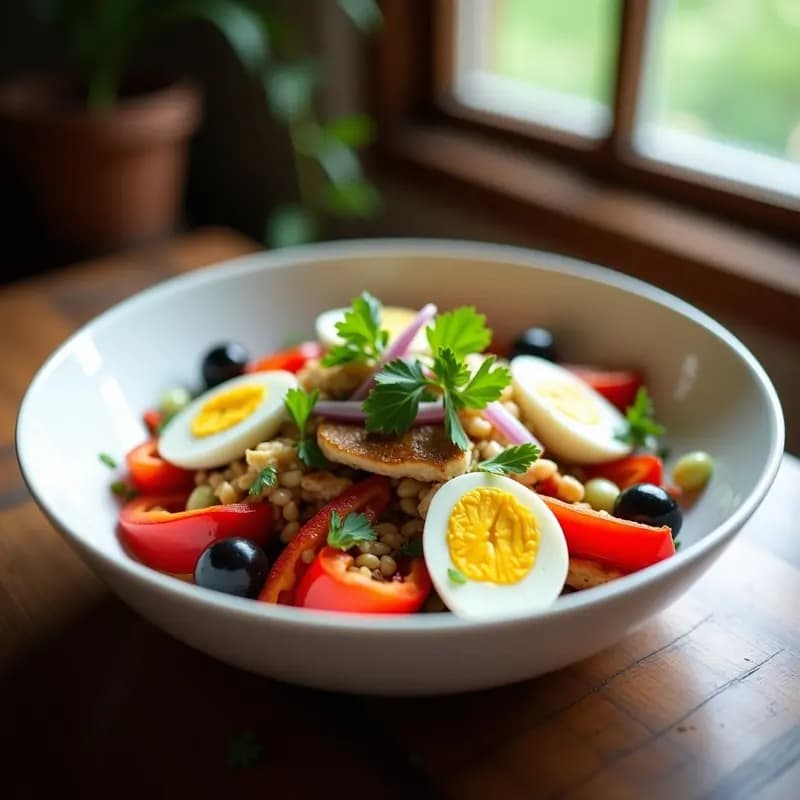 Ensalada de pimientos asados con bonito y cebolla: Receta veraniega