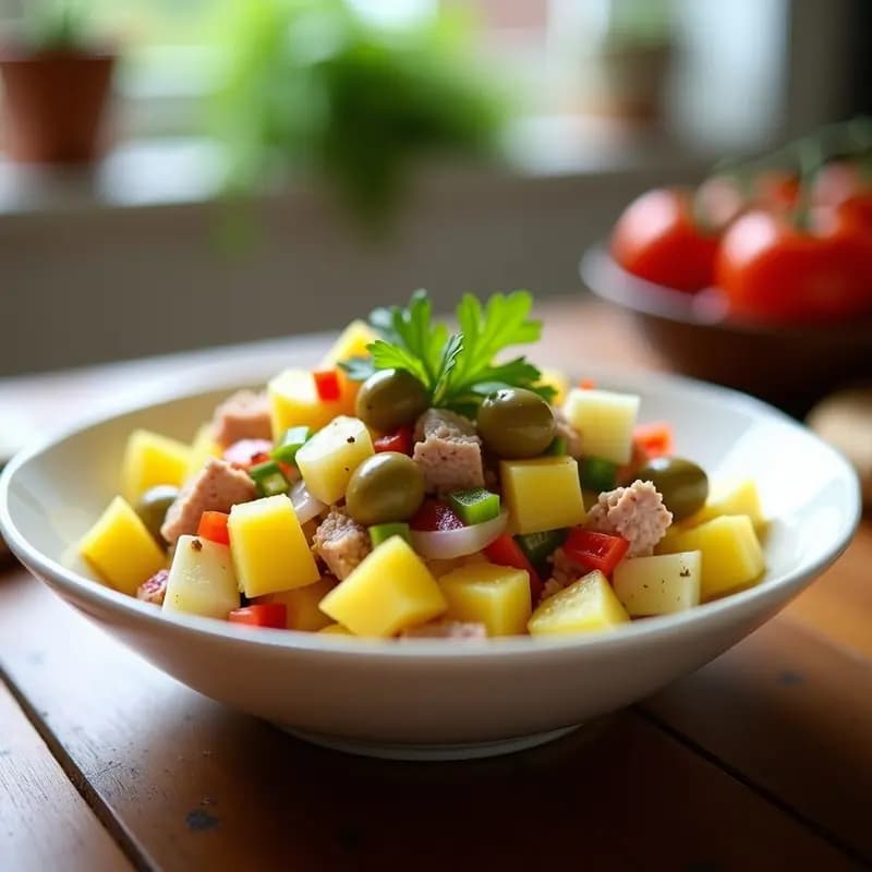 Ensalada de Potatas con Atún y Huevos: Receta de Tupper Fácil y Nutritiva