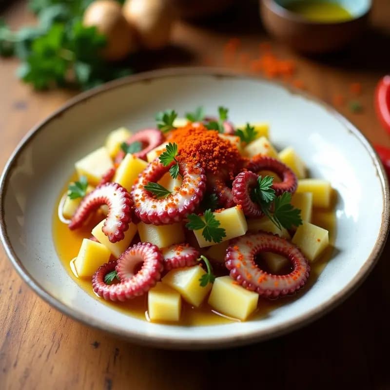 Ensalada de Pulpo con Patatas y Pimentón: Receta Gallega Fresca y Sabrosa