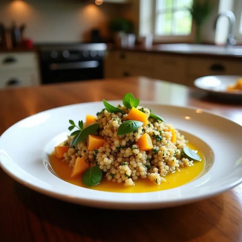Ensalada de Quinua Roja con Granos de Nada y Vinagreta de Naranja: Receta Ecuatoriana Vegana y Sin Gluten