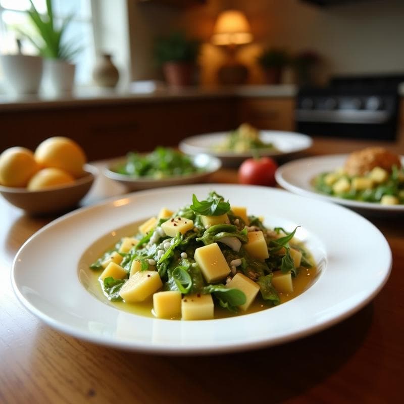 Ensalada de Rabanitos y Manzana Verde: Receta Cruda con Vinagreta de Miel y Mostaza