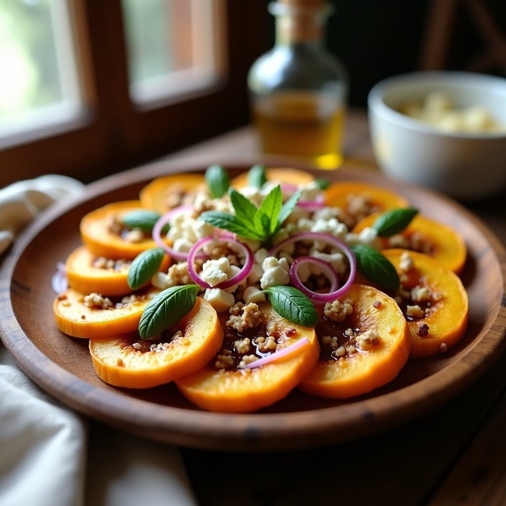 Ensalada de Randas Asadas con Vinagreta de Vinagre Balsámico y Queso de Cabra: Receta Portuguesa