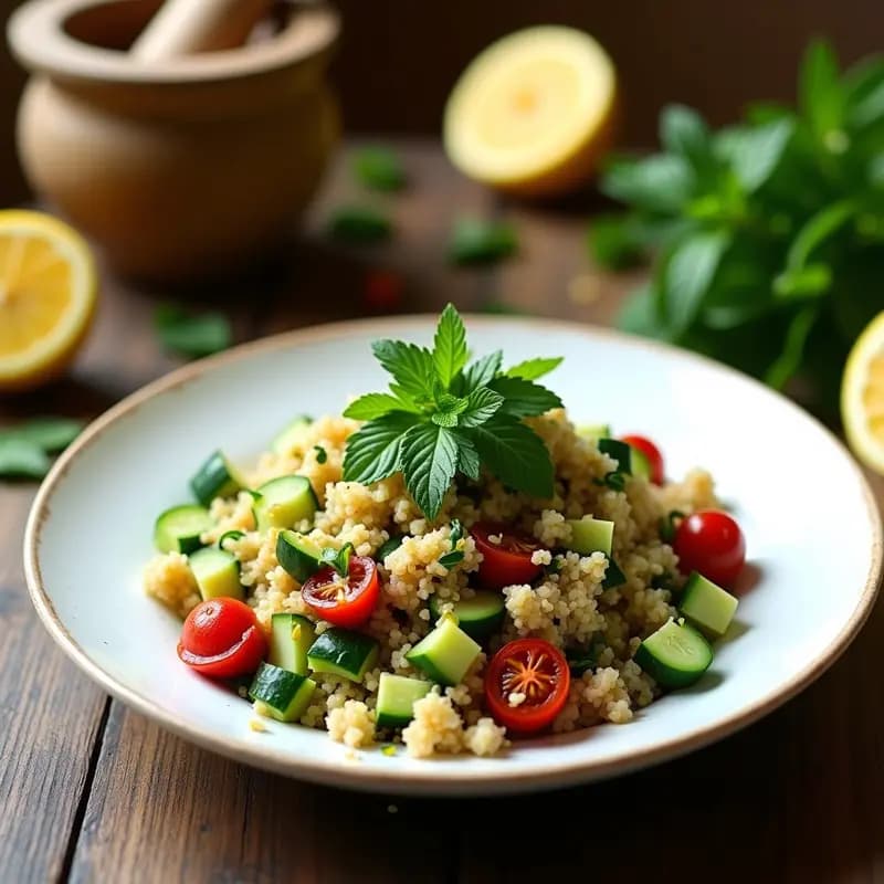 Ensalada Tabbouleh con Bulghur y Tomates Secos: Receta Libanesa Rica en Fibra