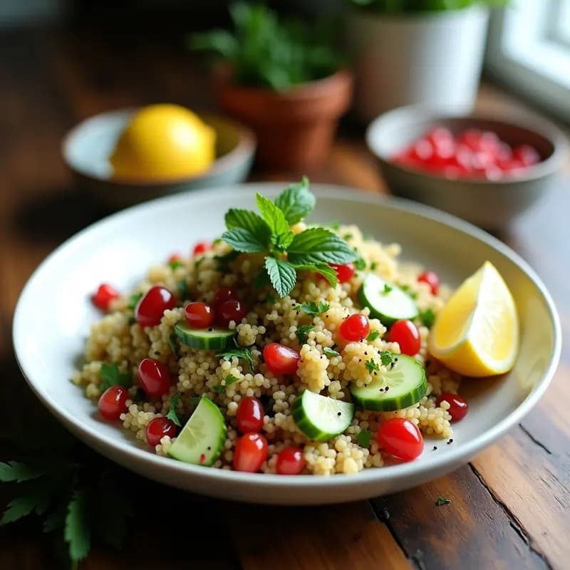 Ensalada de Tabule de Coliflor: Receta Libanesas Sin Gluten y Baja en Carbohidratos