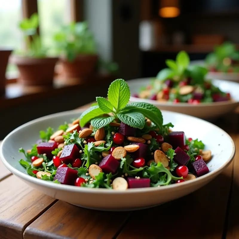 Ensalada de Tabulé con Remolacha y Granados: Receta Libanesa con Toque Moderno