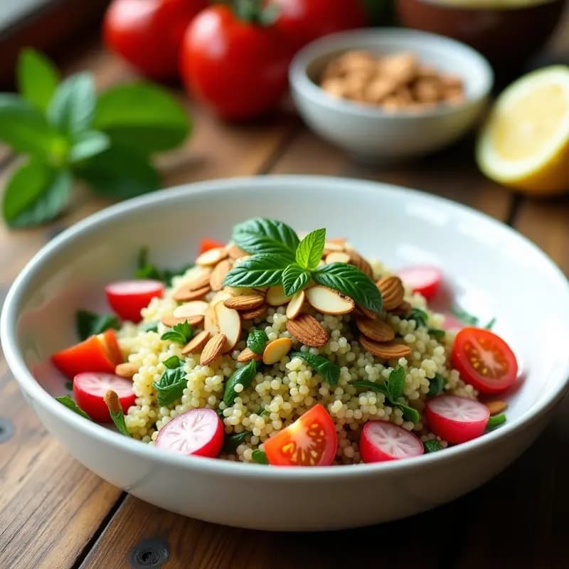 Ensalada Tabuleh con Trigo Bulgur y Mentas Fresca: Receta Libanesa Vegana y Refrescante
