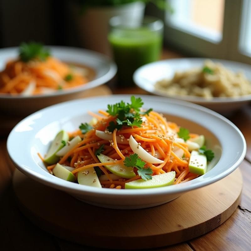Ensalada Tibetana de Rábanos y Manzana: Receta Tradicional Alta en Fibra y Antioxidantes