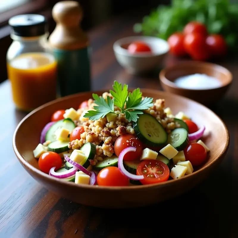 Ensalada Tibetana Makye Amdo: Receta Auténtica con Queso Yak y Especias del Himalaya