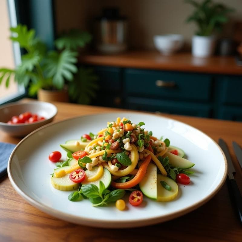 Ensalada Tibeta Momo Vegana: Receta Auténtica con Toque Umami y Crujiente