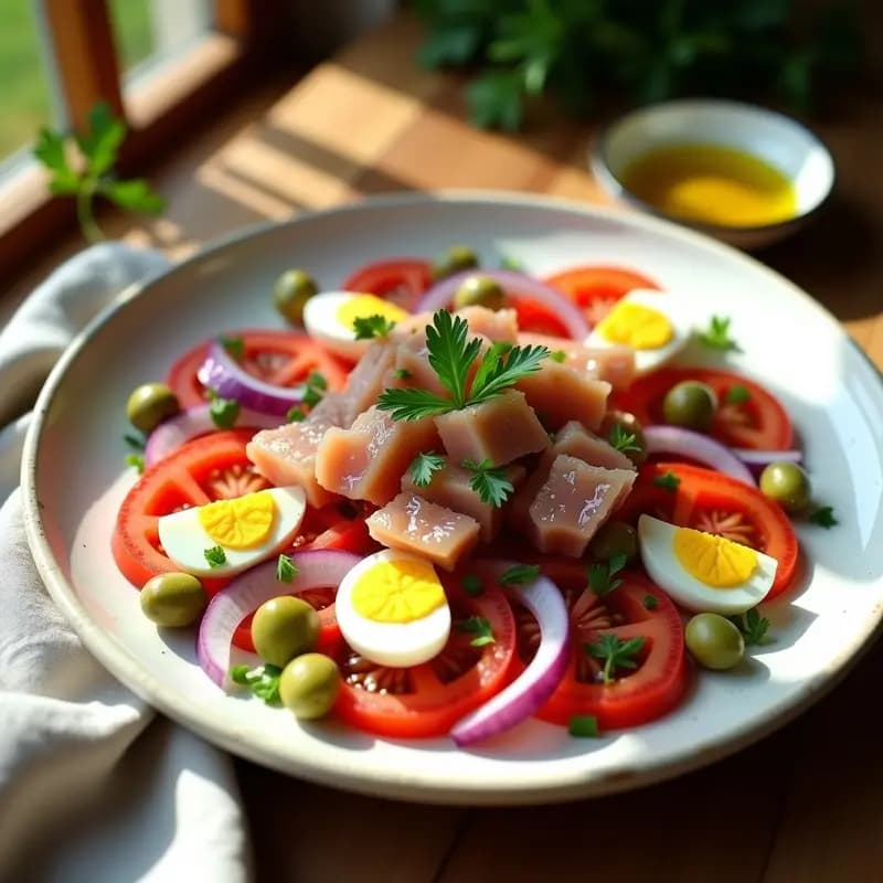 Ensalada de Tomate, Cebolla y Ventresca: Receta Fresca de Verano