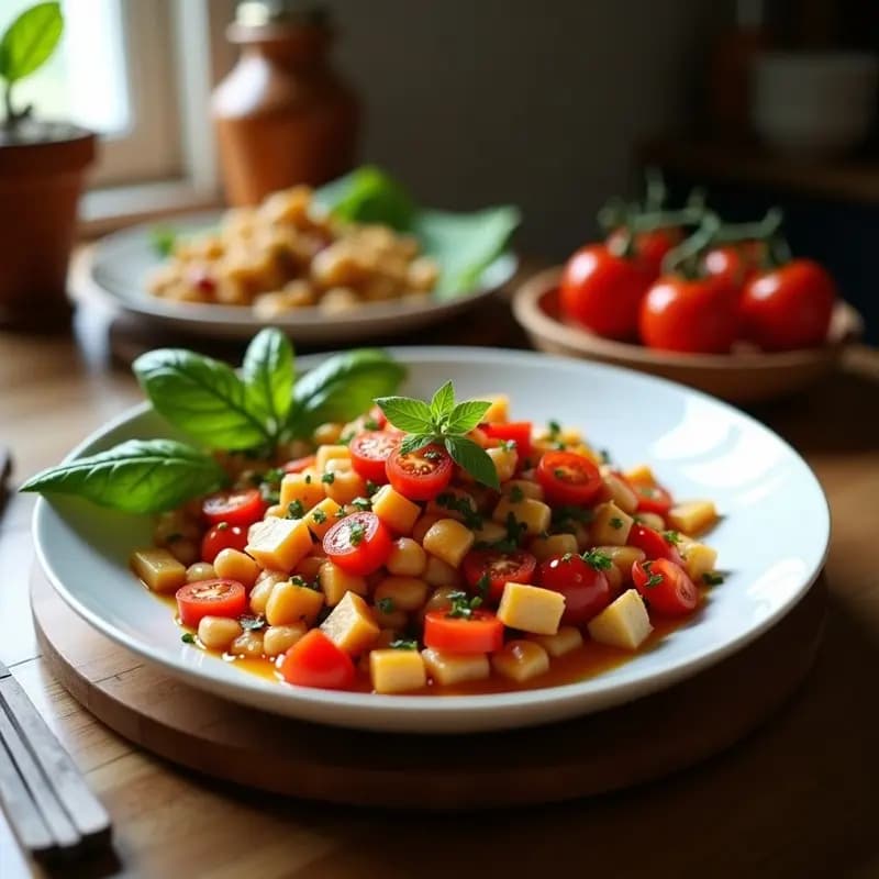 Ensalada de Tomate, Ventresca y Pimientos Asados: Receta Andalusa con Toque Gourmet