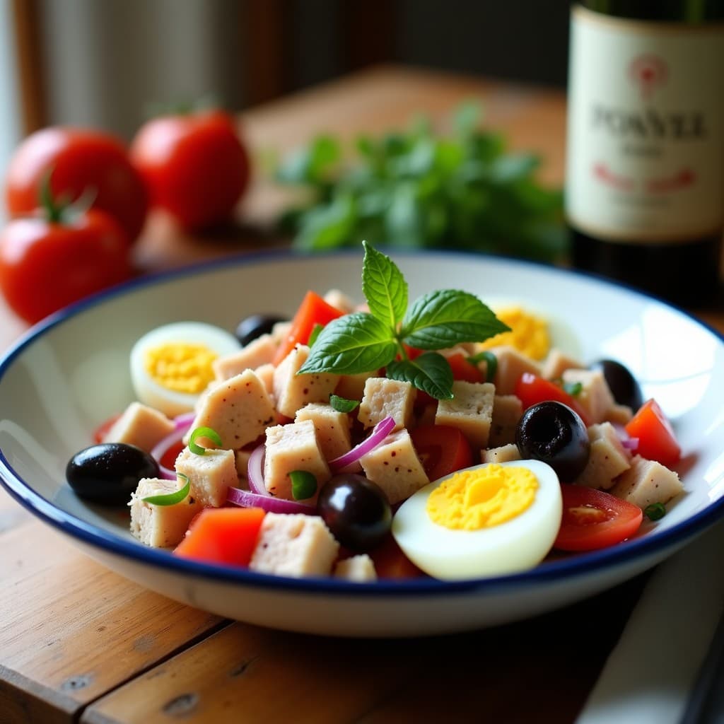 Ensalada Túnez de Atún, Huevos y Aceitunas: Receta Alta en Proteína y Sin Cocinar