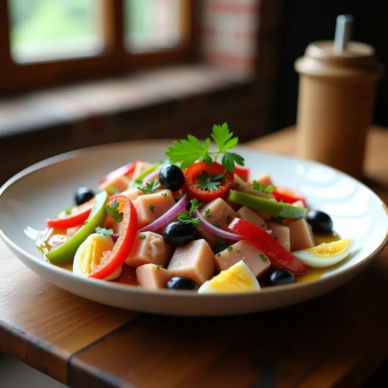 Ensalada de Ventresca con Pimiento Asado: Receta Vasca Fresca y Sabrosa