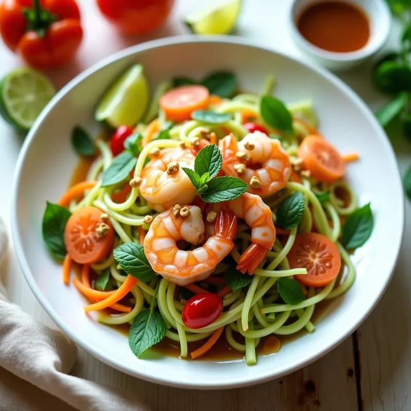 Ensalada Vietnamita de Papaya Verde y Camarón: Receta Fresca con Nuoc Cham