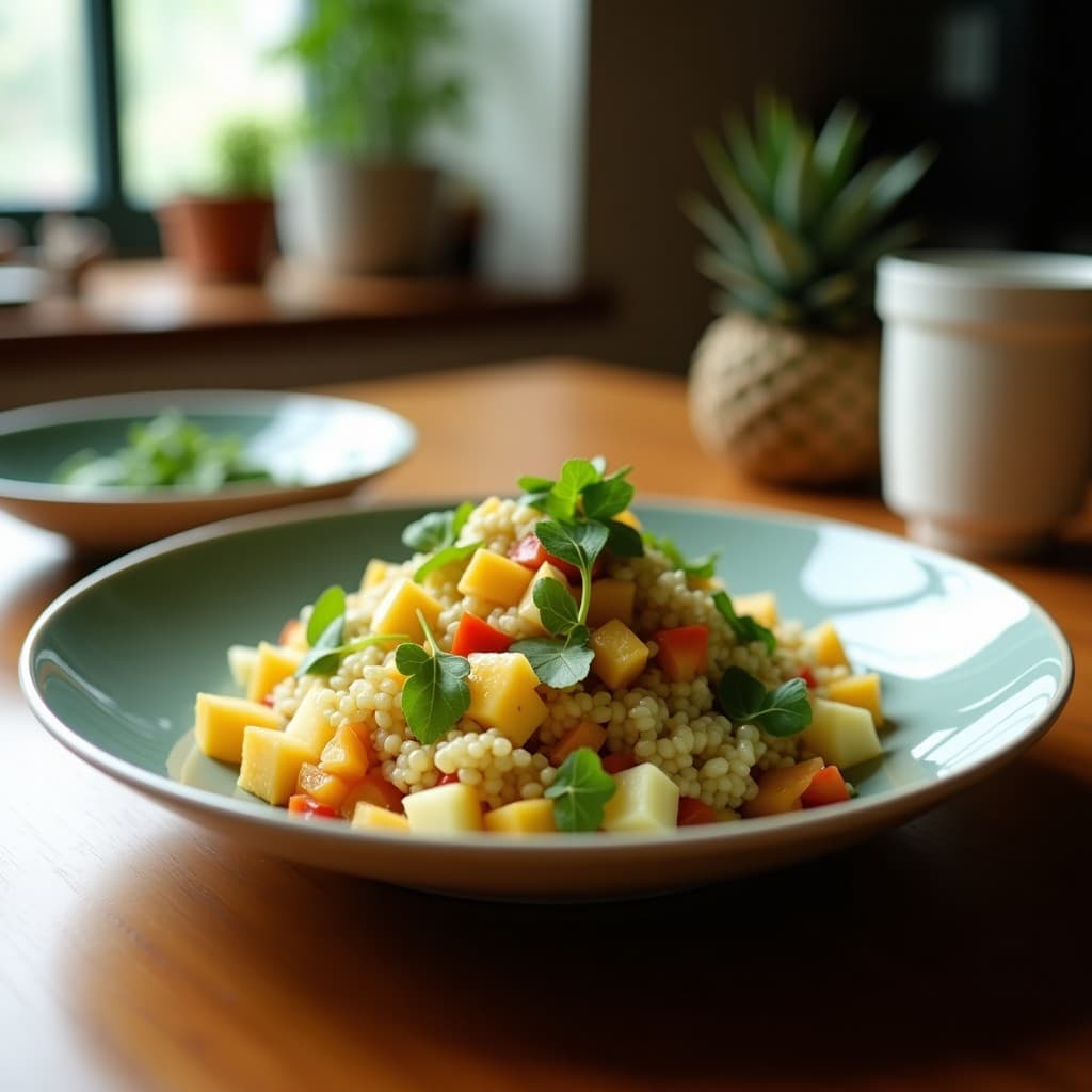 Ensalada de Watakushi y Manzana Verde con Vinagreta de Sésamo: Receta Japonesa Detox