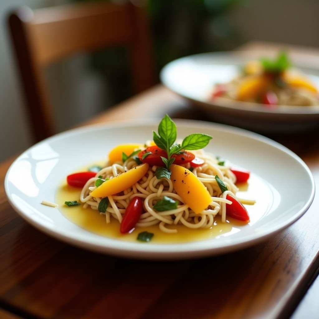Ensalada de Watakushi con Vinagreta de Yuzu: Receta Japonesa de Algodón de Marina y Frutas Ácidas