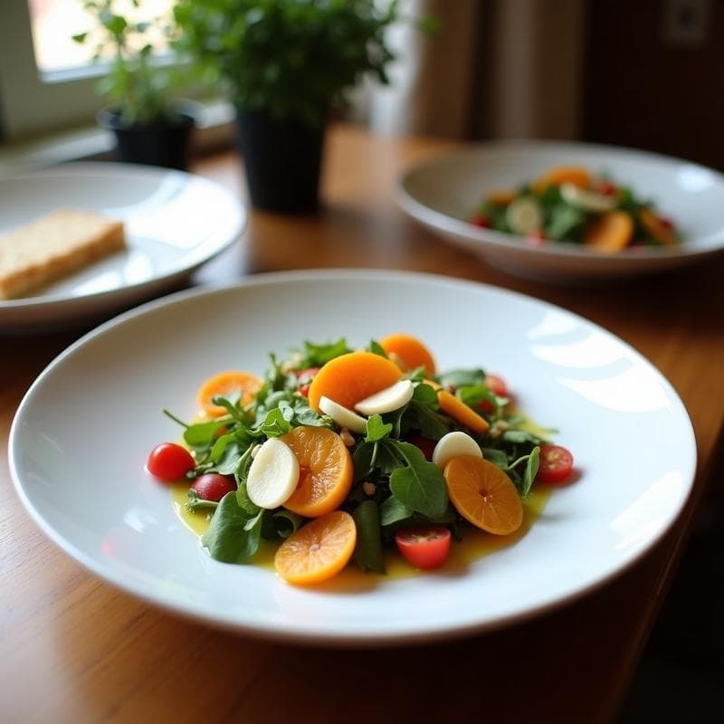 Ensalada de Watermelon Radish y Queso Halloumi: Receta Crudivegana con Vinagreta de Granada
