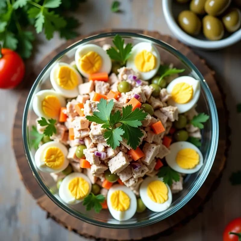 Ensaladilla de Atún con Mayonesa de Yogur Griego: Receta Ligera y Sin Conservantes