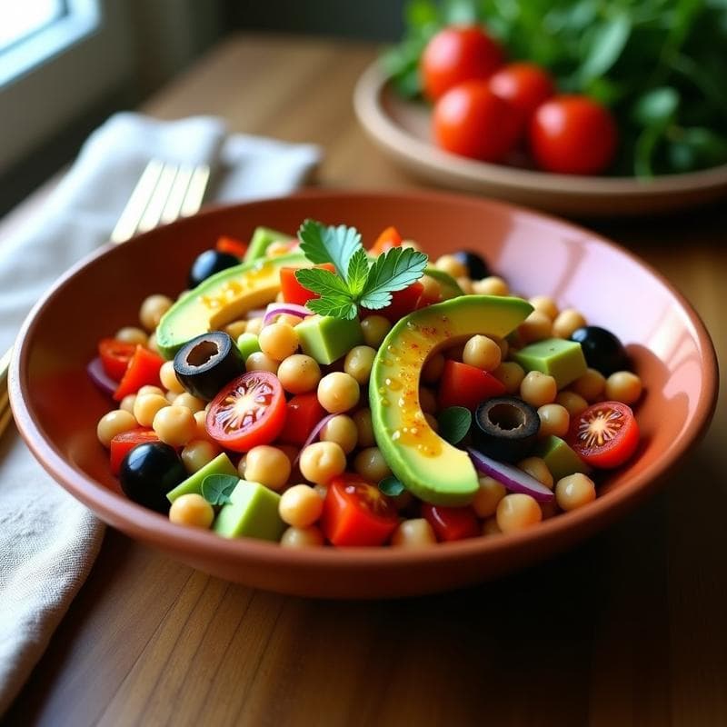 Ensaldilla de Garbanzos y Aguacate: Receta Española Vegana con Alioli de Azafrán