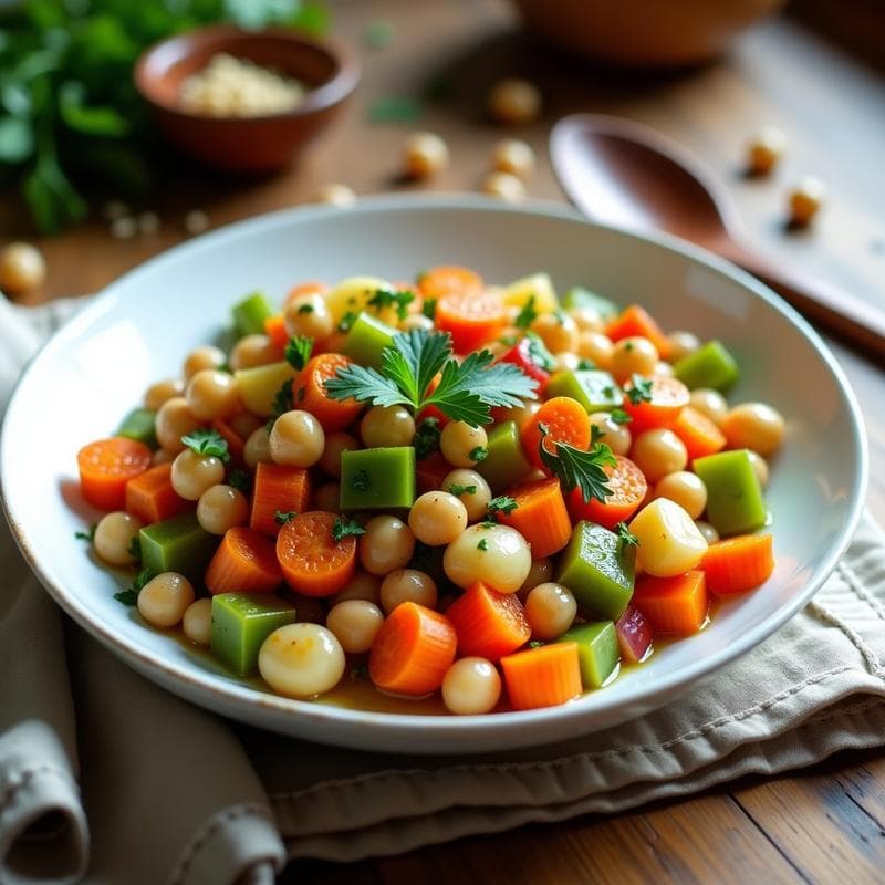Ensaldilla Rusa de Garbanzos y Algas: Receta Vegana Sin Mayo y Alta en Omega-3