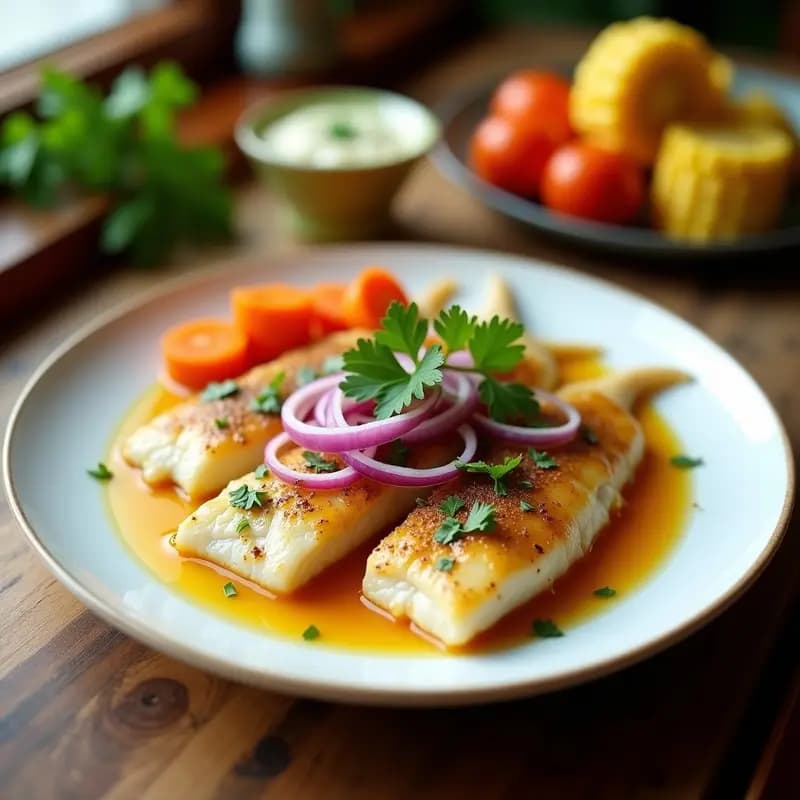 Escabeche de Pescado con Aji Amarillo y Cebolla Morada: Receta Peruana en Vinagre