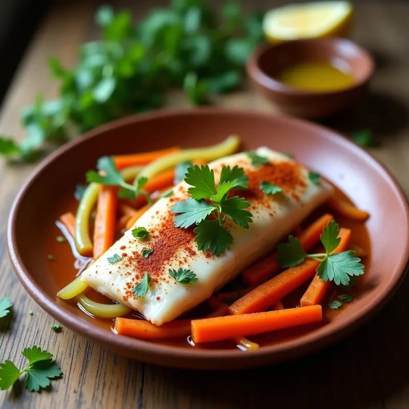 Escabeche de Pescado con Ajo y Pimentón: Receta Marroquí en Vinagre y Aceite de Oliva