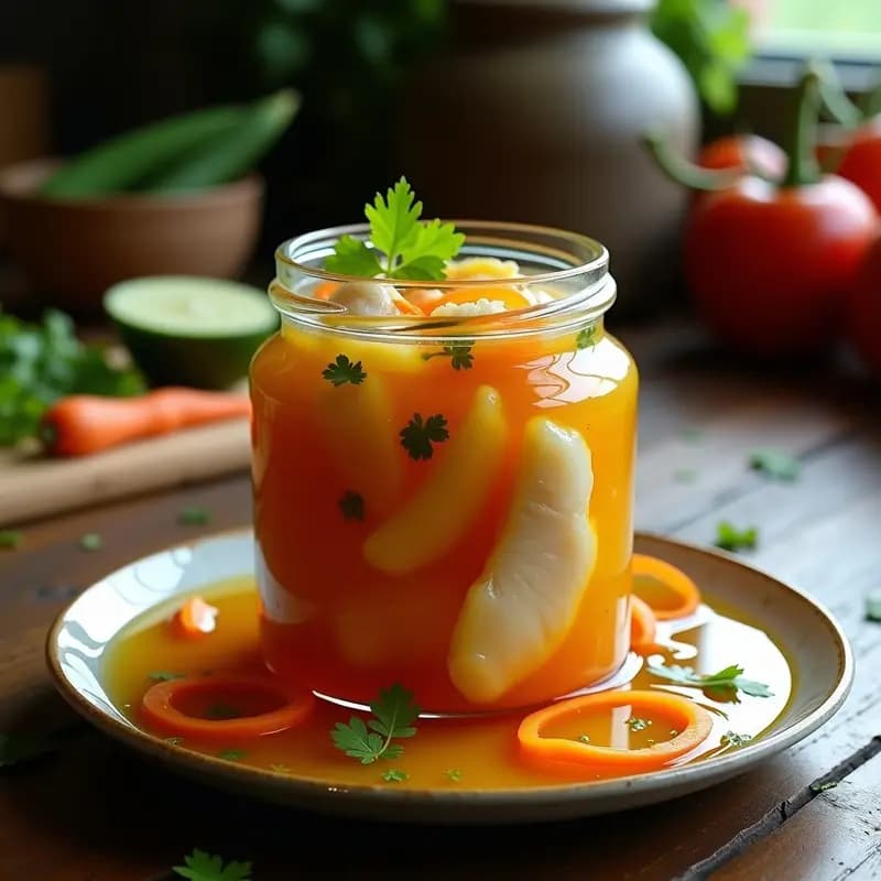 Escabeche de Pescado Peruano con Ají y Cebolla Roja: Entrante Ácido y Sabroso en Frasco